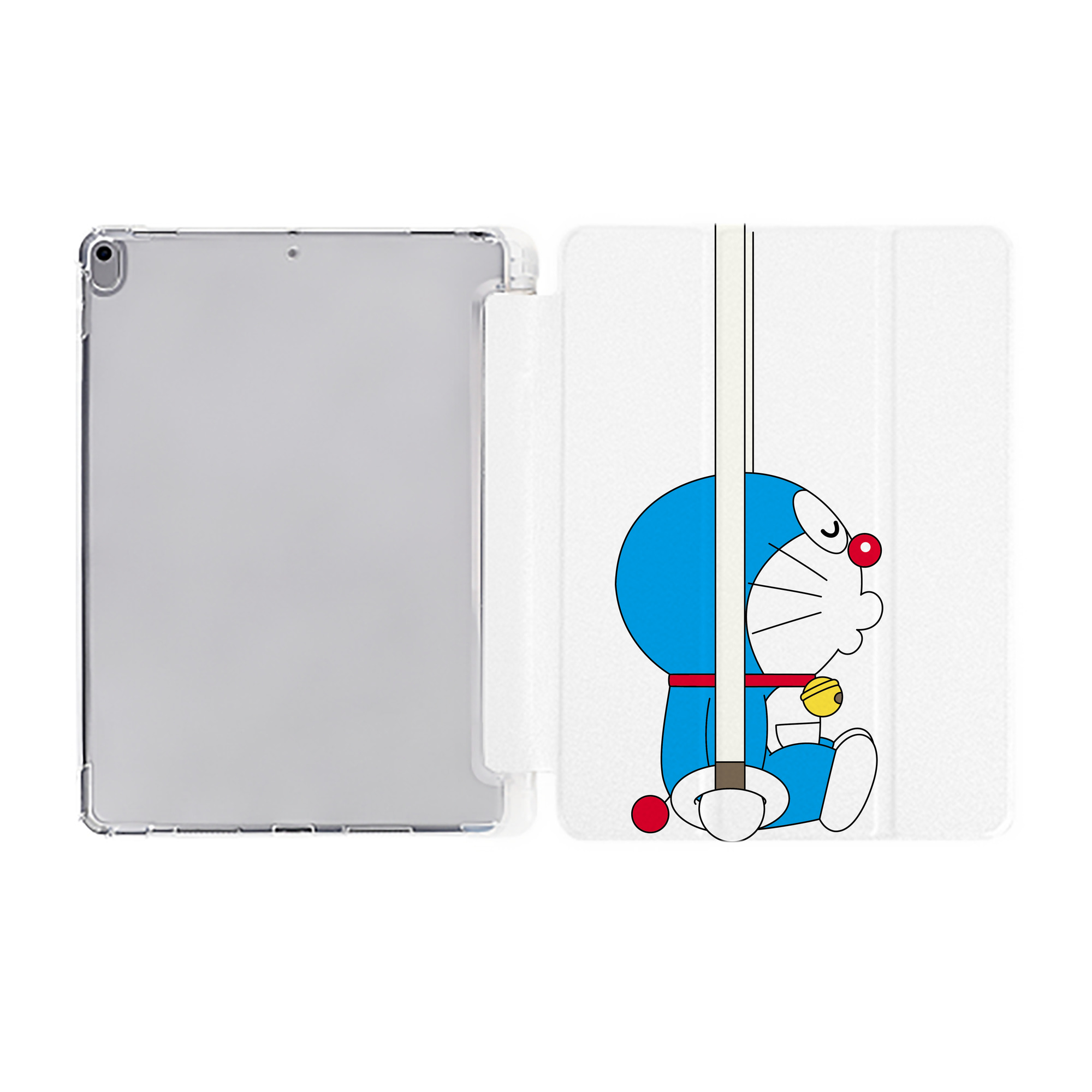 （画像用） ドラえもん Doraemon IPad ケース ペン収納付き 三つ折りスタンド PUレザー×シリコン 対応機種9.5/10.5/10.9インチ